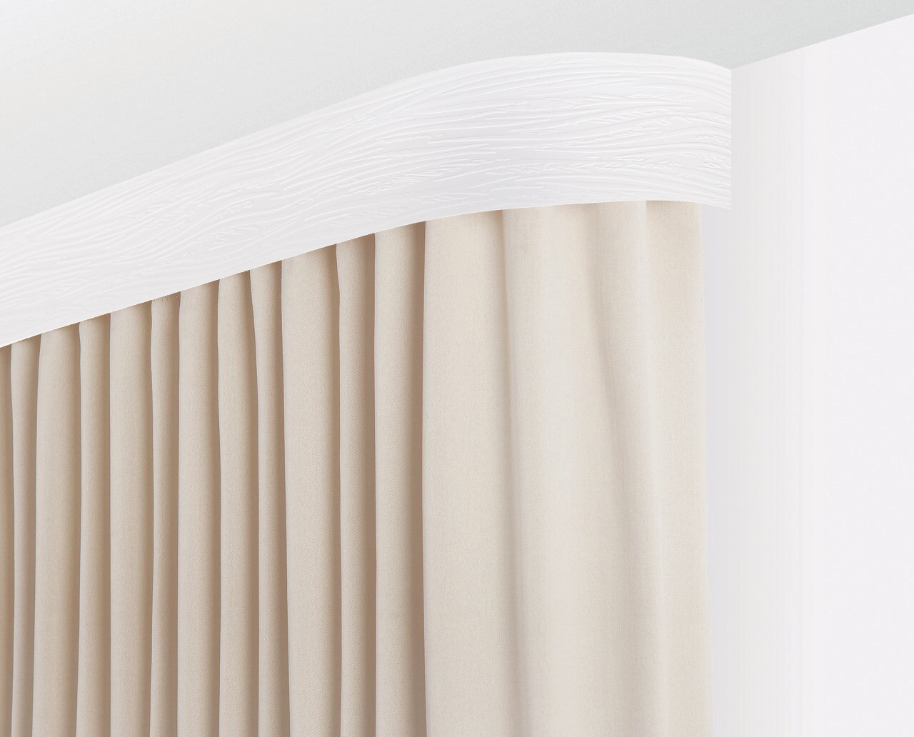 Трехрядный карниз Legrand Эдельвейс 240 см белый матовый 85881703 STLM-0065925