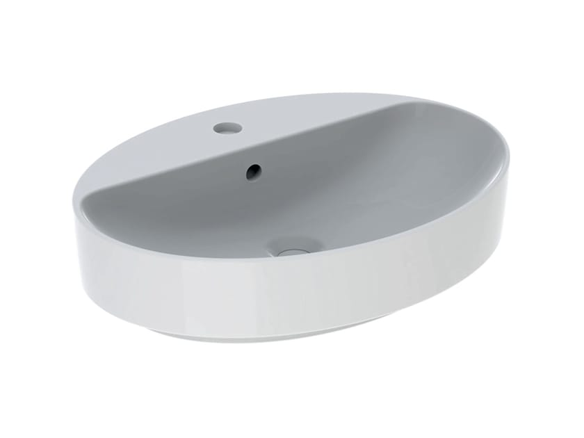 Овальная столешница из керамогранита с переливом Geberit VariForm ARCH-00111872