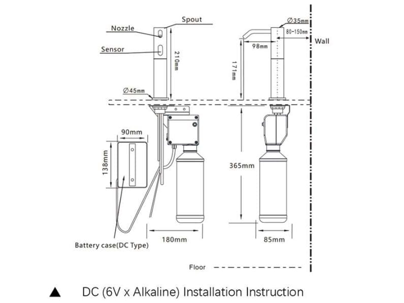 Инфракрасный дозатор мыла Fontana Showers цветок воды ARCH-00045678 - Вид №4