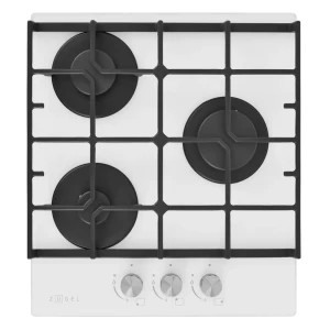 Газовая варочная панель Zugel ZGH453W 45 см 3 конфорки цвет белый