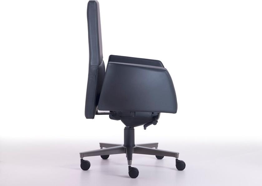 i 4 Mariani Кожаное кресло руководителя с подлокотниками на колесиках со средней спинкой Kefa sun-id-1465604 - Вид №2