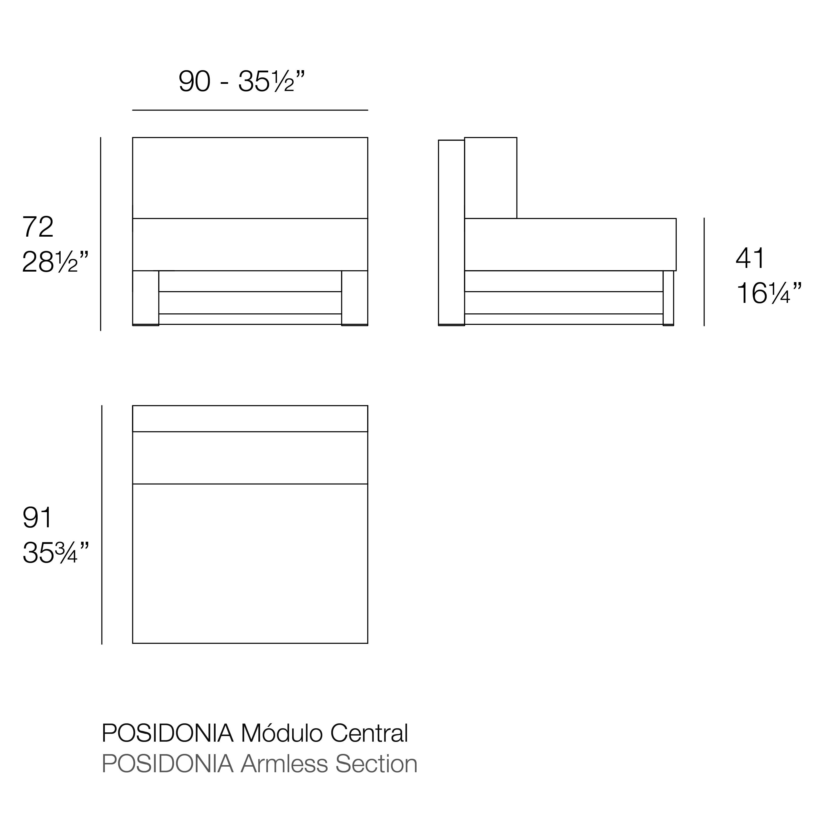 Ткань сад диван Vondom Posidonia ARCH-00099836 - Вид №13
