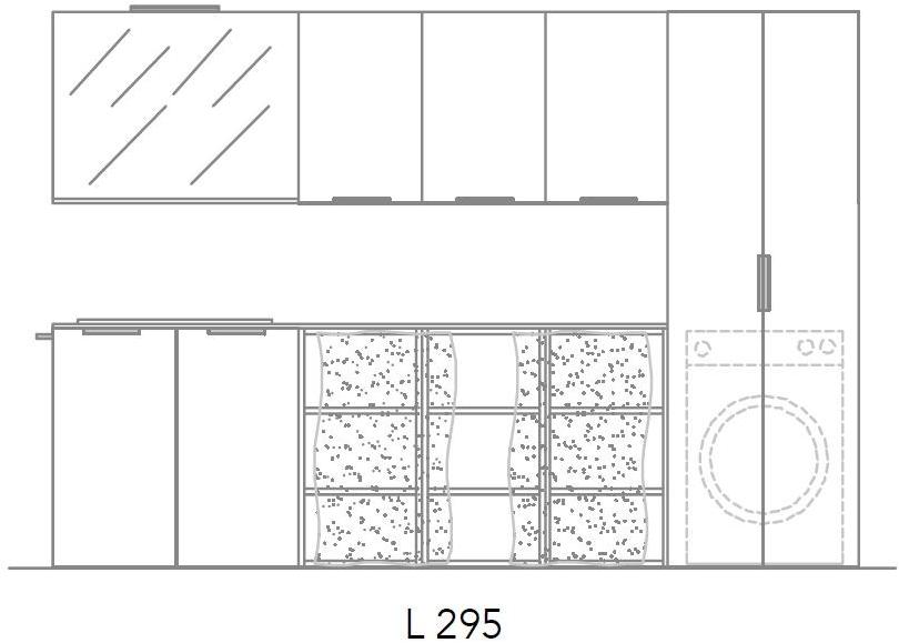 Ideagroup Шкаф для стирки из меламина с раковиной для стиральной машины Kandy sun-id-1362200 - Вид №12