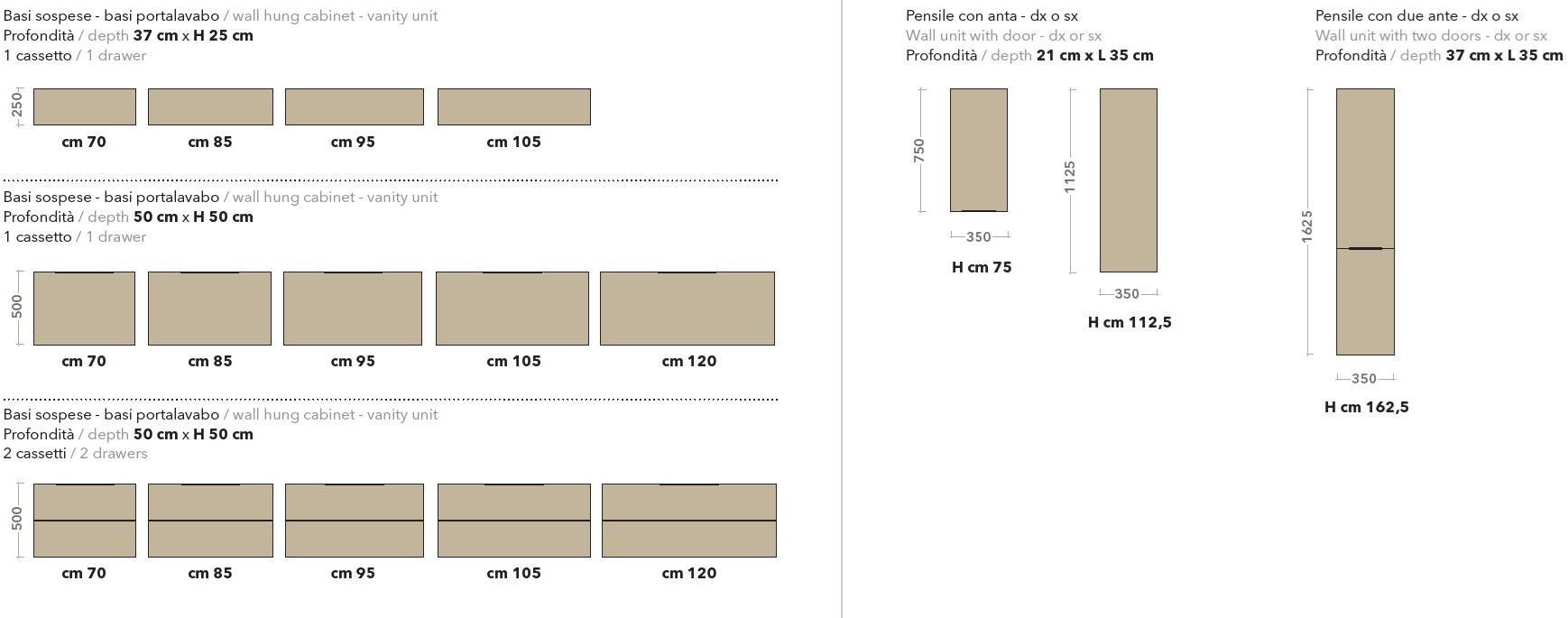 Ceramica Flaminia Подвесная тумба под умывальник с ящиками Box sun-id-1442246 - Вид №10