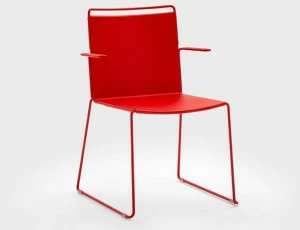 Viganò Штабелируемый металлический стул с подлокотниками Daisy metal