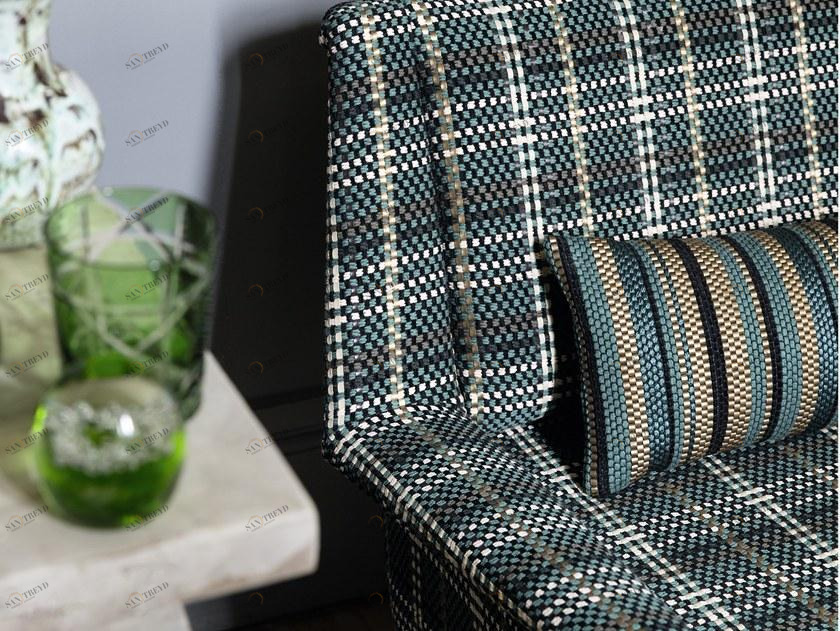 Élitis Обивочная ткань тартан Emblèmes sun-id-1511263