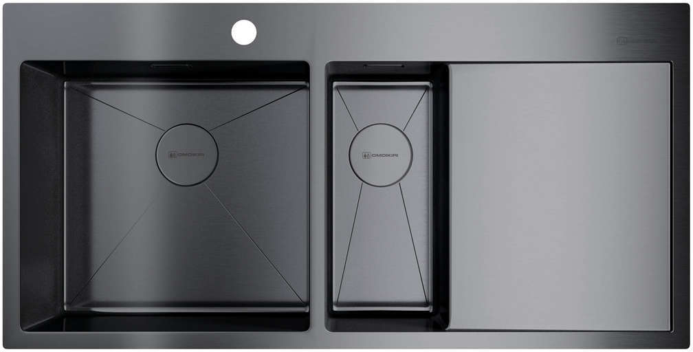 Кухонная мойка Akisame 100-2 GM-L OMOIKIRI