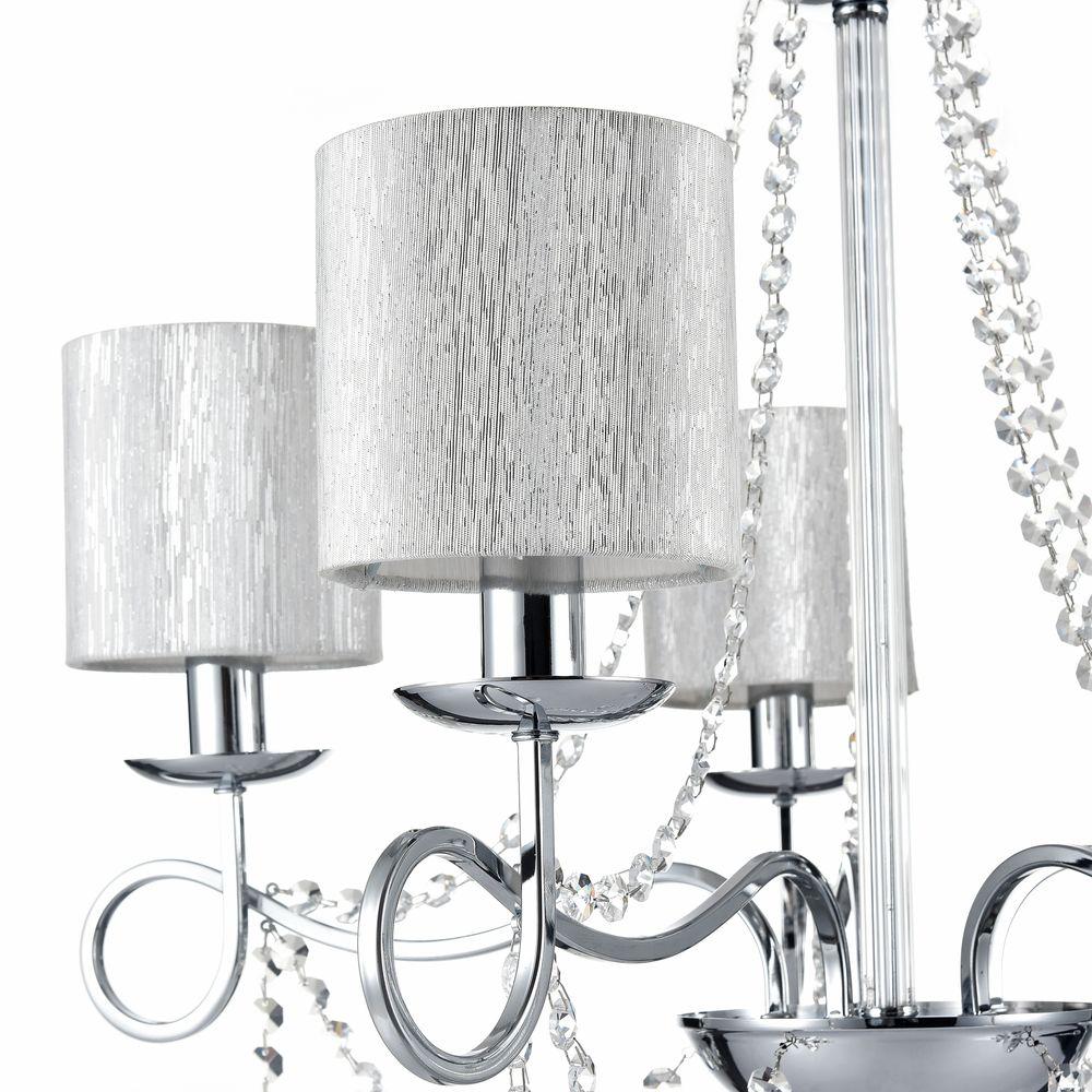 Подвесная люстра Freya Morel FR2907-PL-05-CH FREYA MOREL 186736 Серебро  - Вид №2