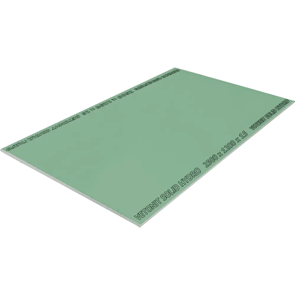 Влагостойкий гипсокартон Vetonit Solid Hydro для интерьерных решений 18622561 STLM-0011751 - Вид №1