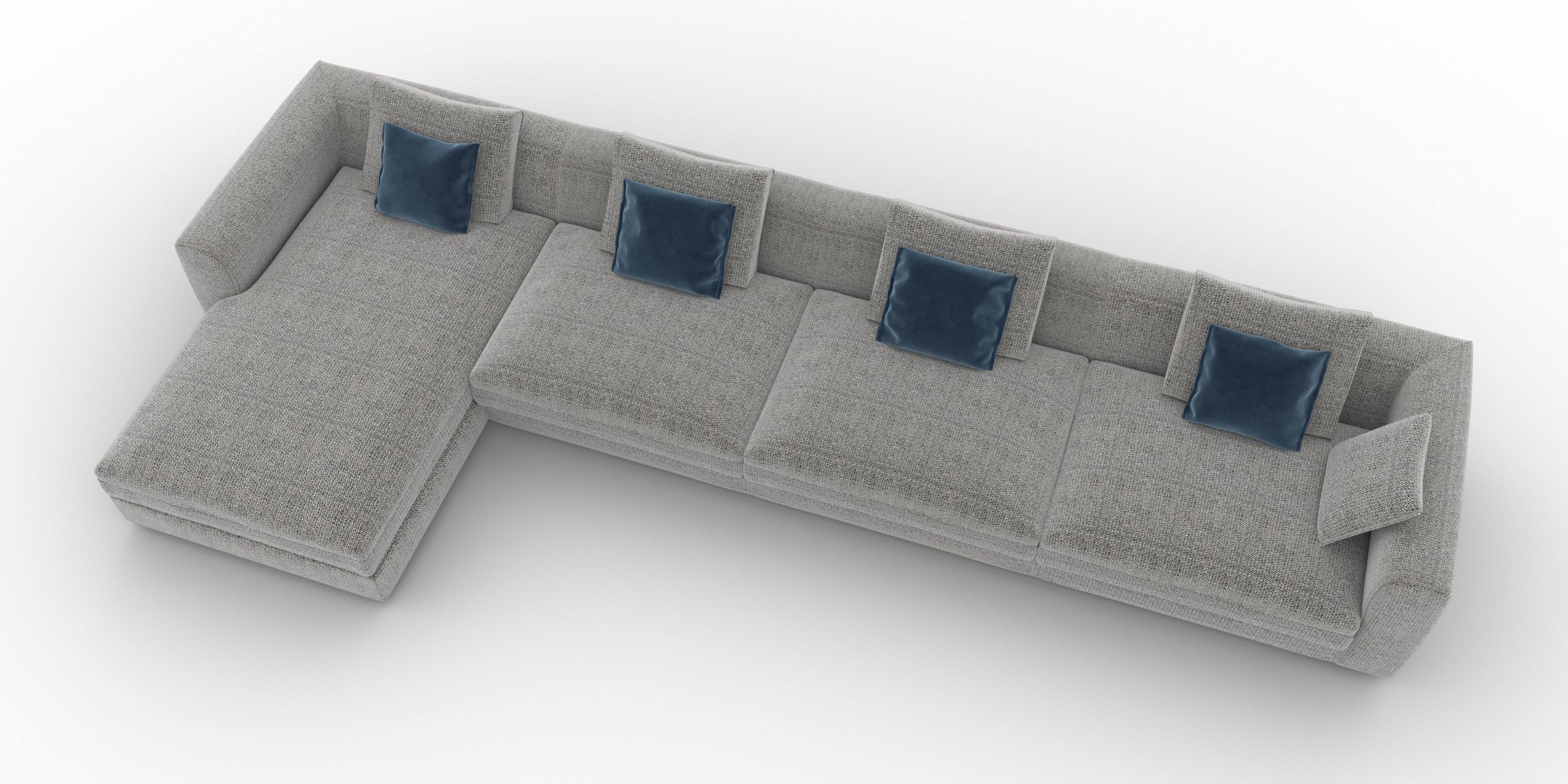 4-местный тканевый диван с полуостровом CTS SALOTTI Capetown ARCH-00101072 - Вид №2