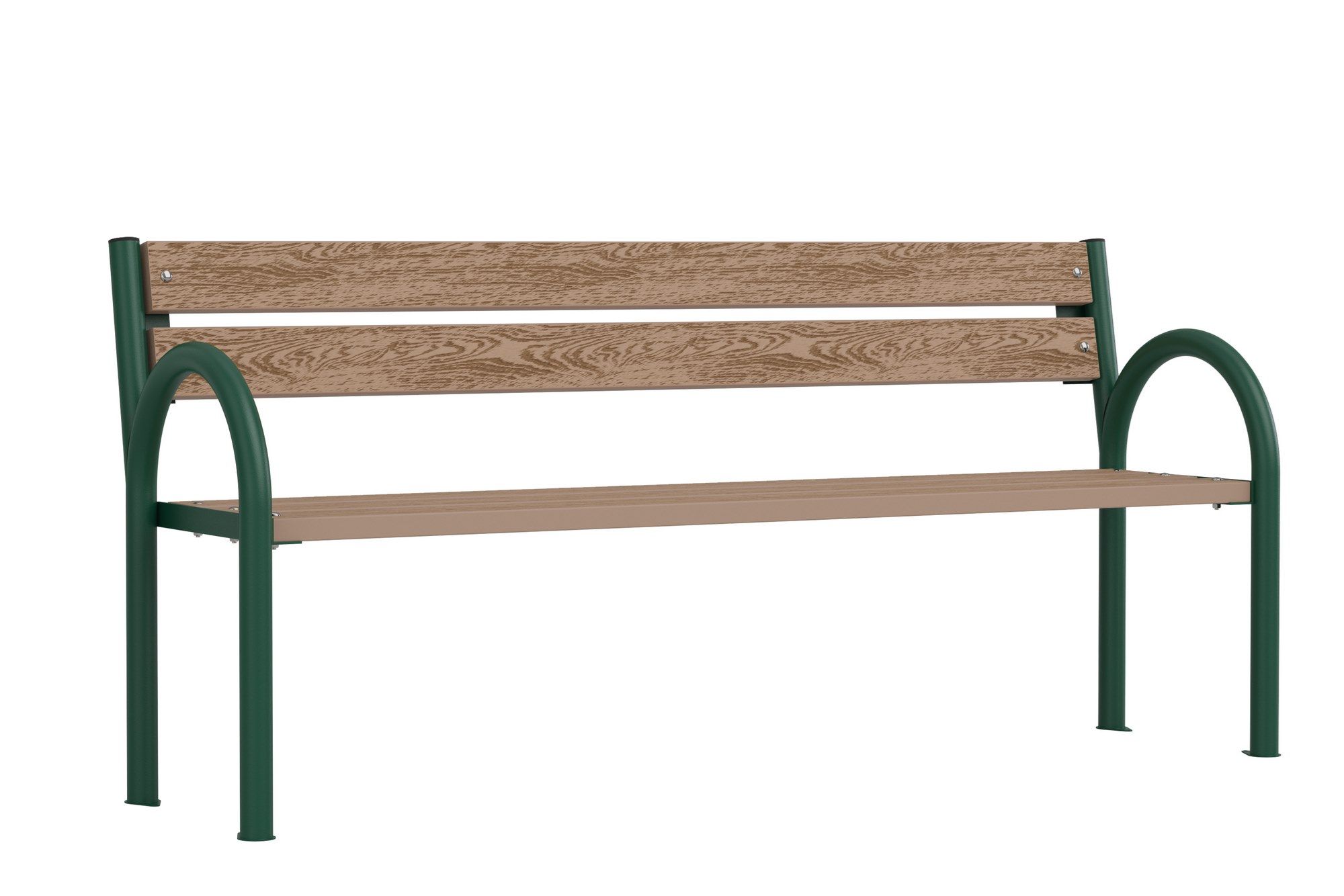 Скамья WPC со спинкой Lazzari Parco ARCH-00041762 - Вид №3