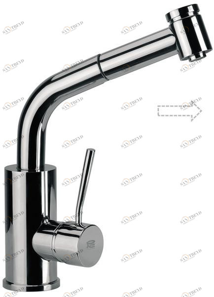 Remer Rubinetterie Смеситель для кухни из хромированной латуни с вытяжным душем Gourmet N 83 b