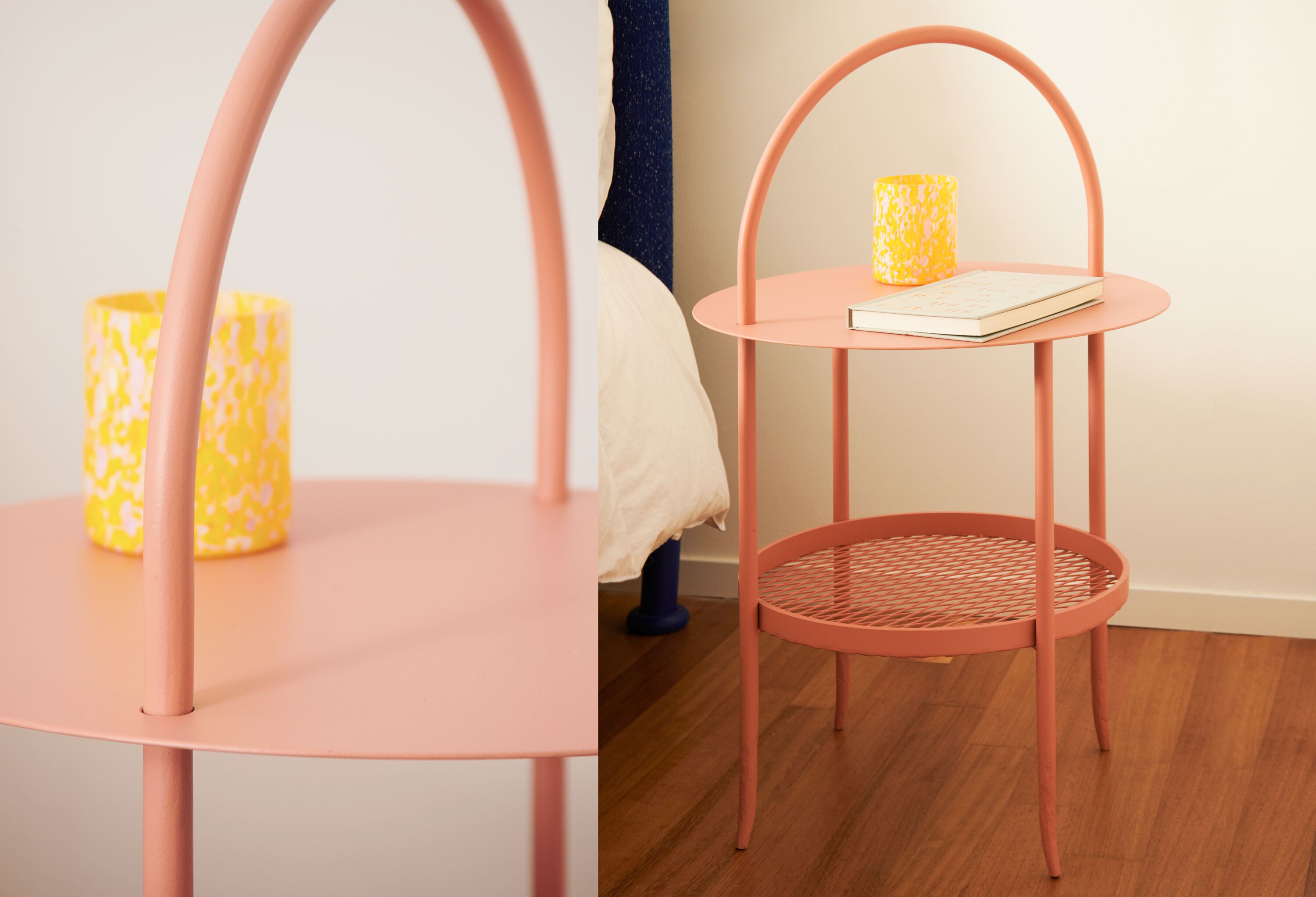 Круглая прикроватная тумбочка из кованого железа Lispi Himalia ARCH-00076763