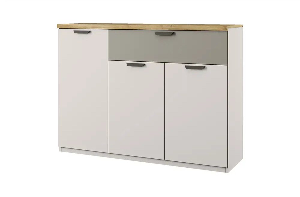 91733278 Тумба Anrex Modern 3D1S 1 ящик 130x41x96.50 ЛДСП цвет персидский жемчуг/ирландский ликер STLM-1094845