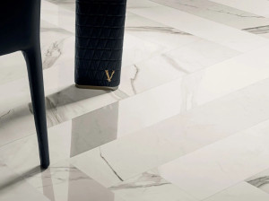 Пол / керамогранит с мраморным эффектом