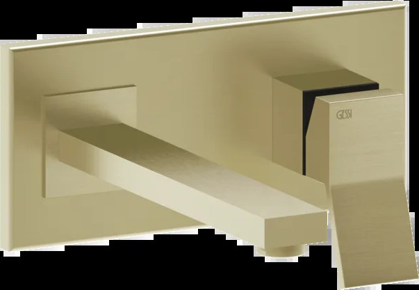 Смеситель для умывальника 53084 727 Gessi Rettangolo k ЛАТУНЬ МАТОВАЯ PVD