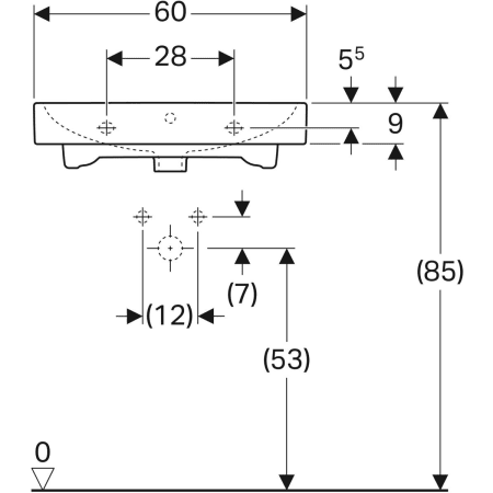 124093000 Раковина Geberit iCon Geberit  - Вид №27