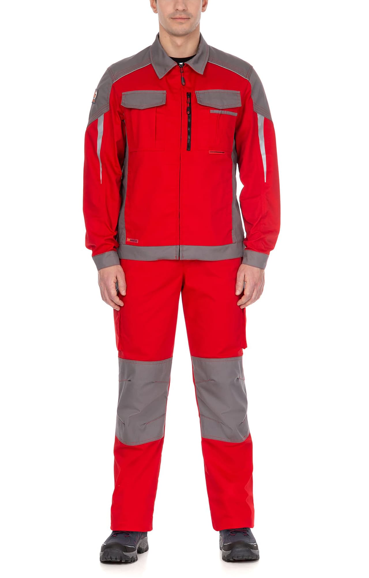 70059 Костюм  NEW красный с серым STATUS  Летняя спецодежда  размер 60-62/170-176  - Вид №8