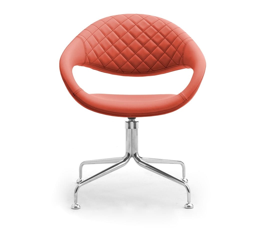 Вращающееся кресло на насесте из искусственной кожи Leyform Samba ARCH-00011912 - Вид №1