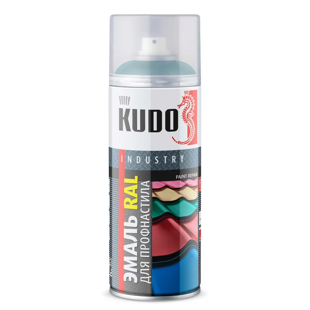 Эмаль аэрозольная для металлочерепицы KUDO акриловая глянцевая цвет синяя вода 520 мл STLM-2070410