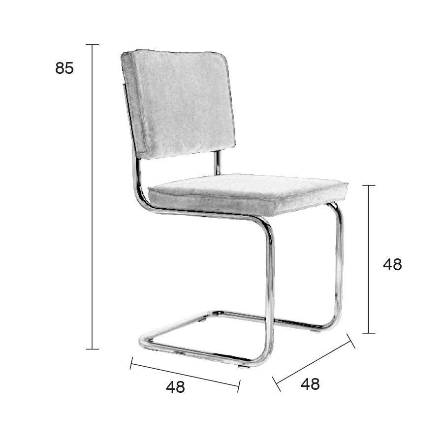 Стул Ridge Rib красный Zuiver 1006002 - Вид №10