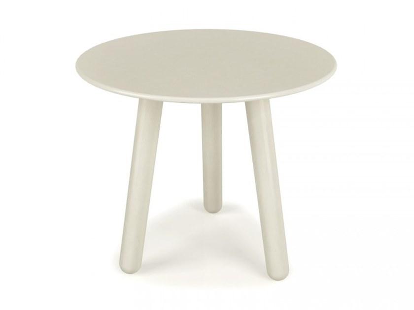 Huppé Круглый журнальный столик из березы, лакированный Inverse 5571p - 5572p HUPPE - Вид №1
