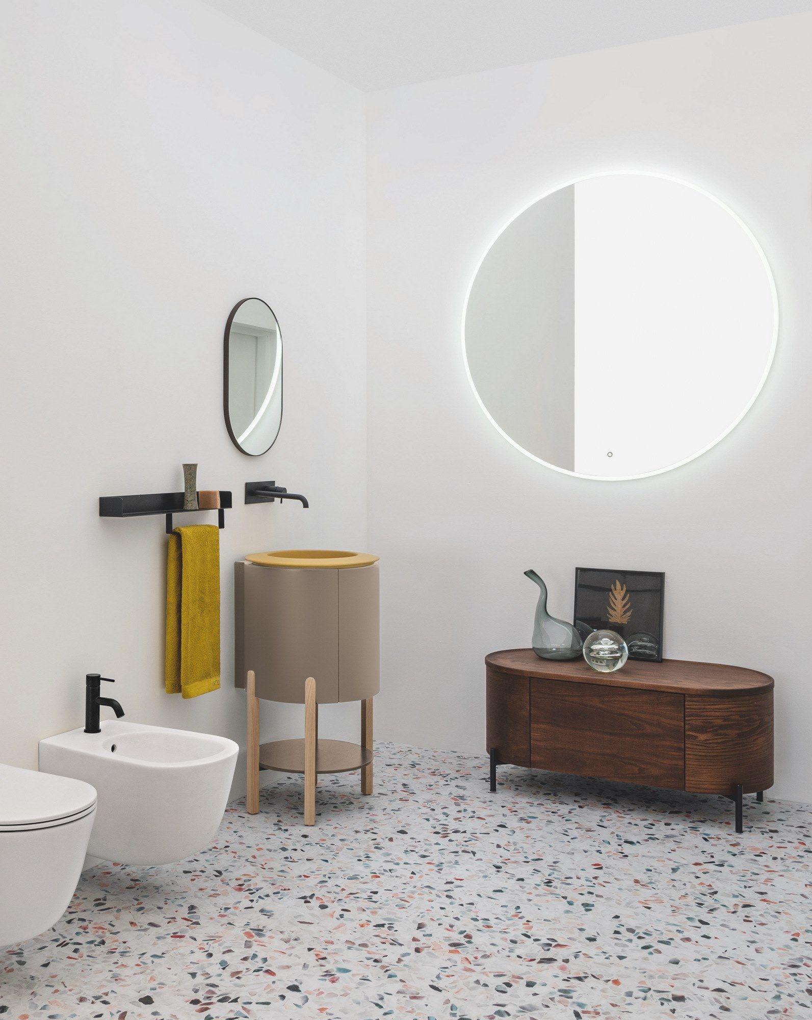 Напольный шкаф для умывальника из МДФ с дверцами Axa Skyland ARCH-00130359 - Вид №3