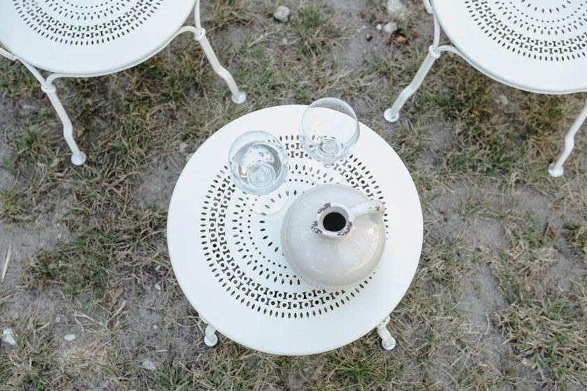 Fermob Садовый столик круглый из стали 1900 2233  - Вид №8