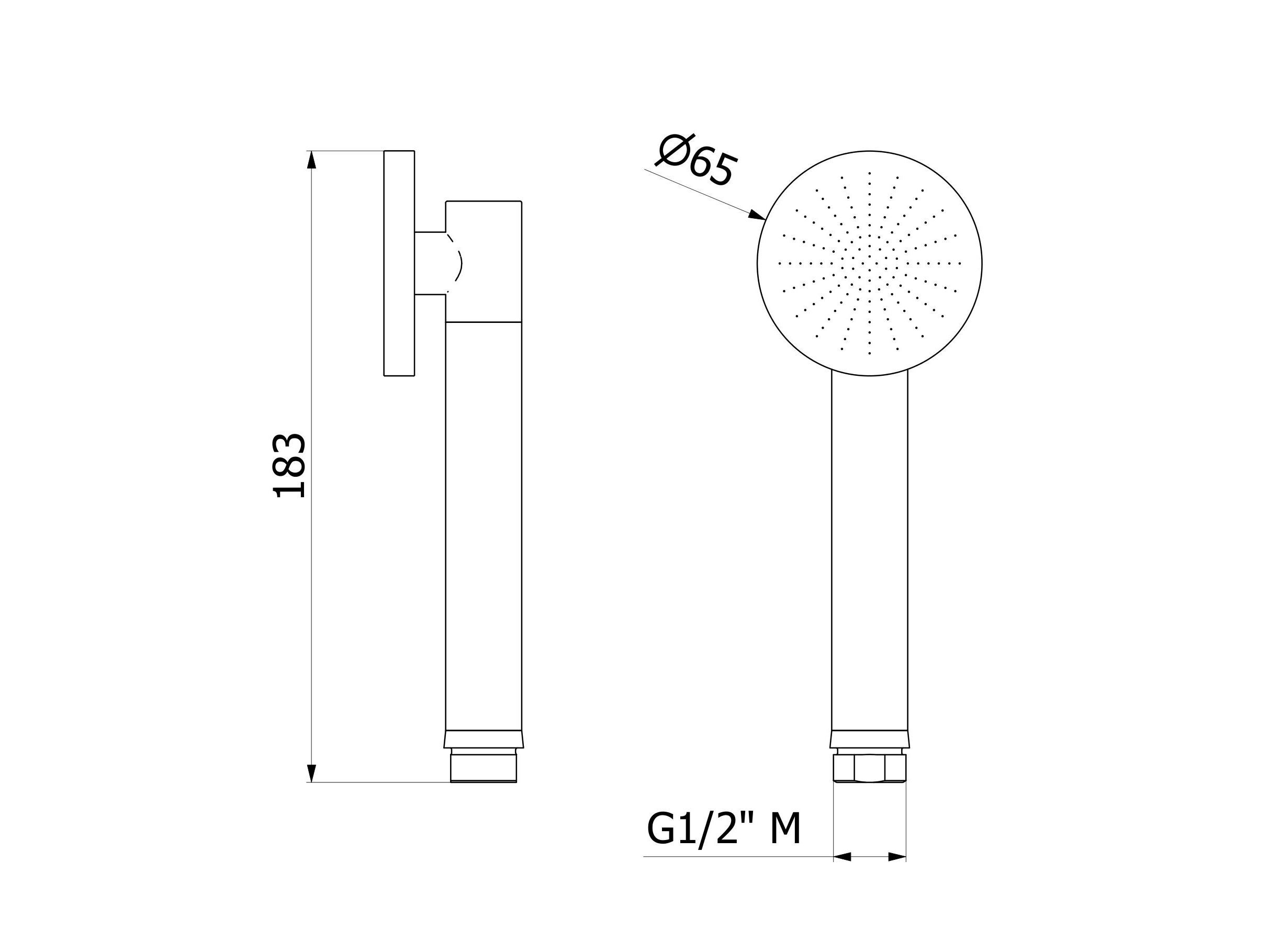 Ручной душ из нержавеющей стали IB Shower &amp ARCH-00079741 - Вид №1