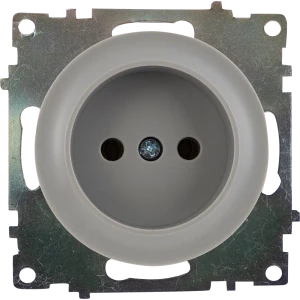 Розетка встраиваемая Onekey Florence без заземления, цвет серый
