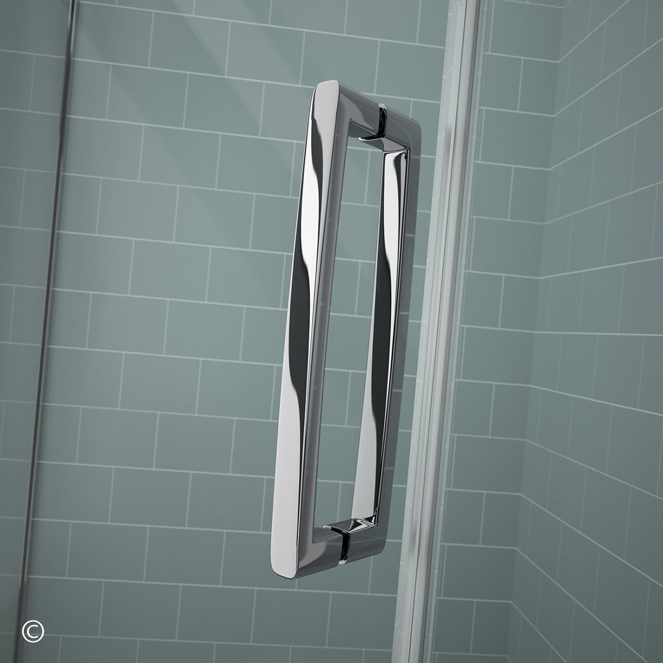 Душевой уголок асимметричный GSQ1080H L or R Merlyn Arysto Хромированный  - Вид №1