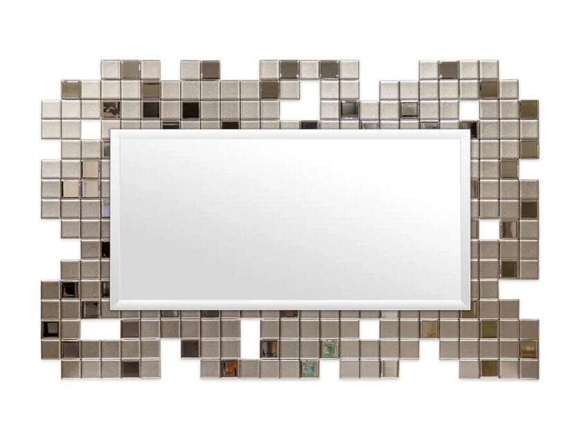 Прямоугольное стеклянное зеркало с рамой стены PlusObject Тетрис ARCH-00076019