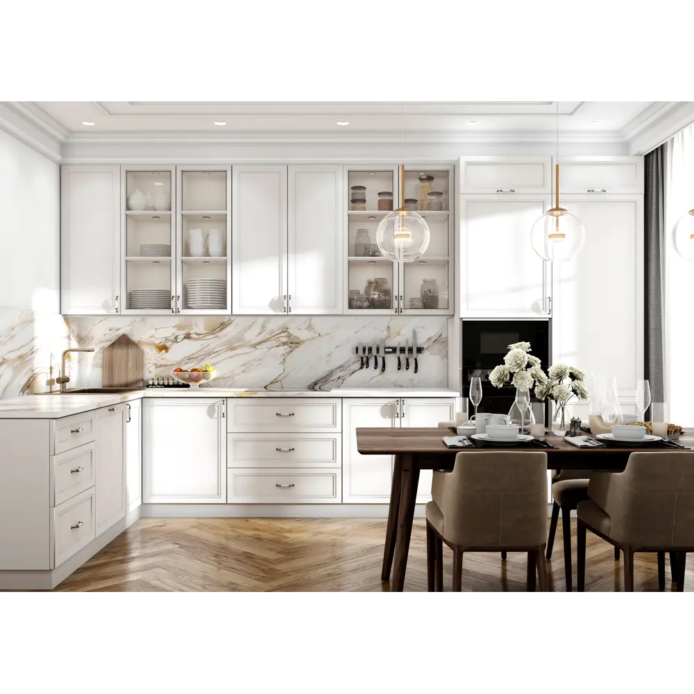 Фасад для кухонного шкафа Реш 59.7x137.3 см Delinia ID МДФ цвет белый STLM-2182689 - Вид №3