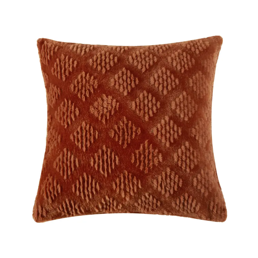 Декоративная подушка Руби 45×45 см терракотового цвета 89428271 СТОЛИЦА ТЕКСТИЛЯ STLM-1569758