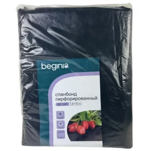 Укрывной материал BEGINIA Спанбонд 60 г/м² 1.6x10 м черный полипропилен