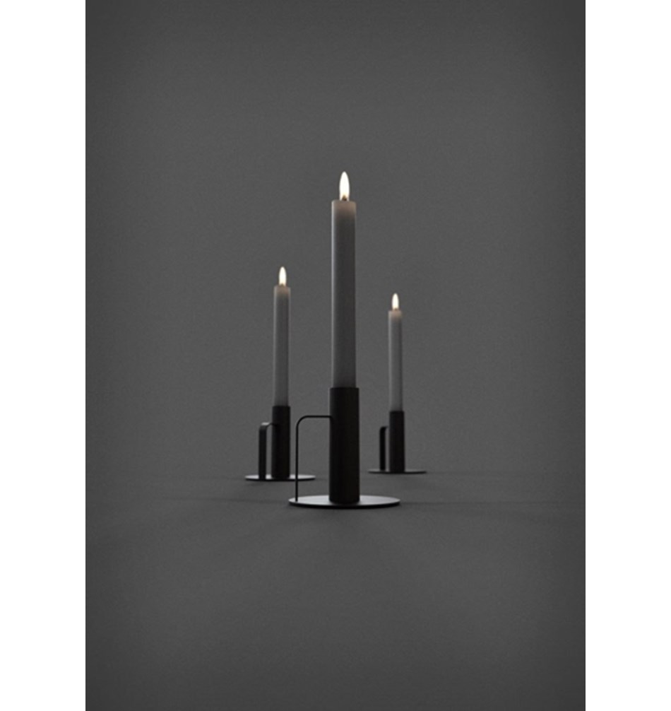 FROST Chamberstick » черный Нержавеющая сталь Черный N2001-B  - Вид №7