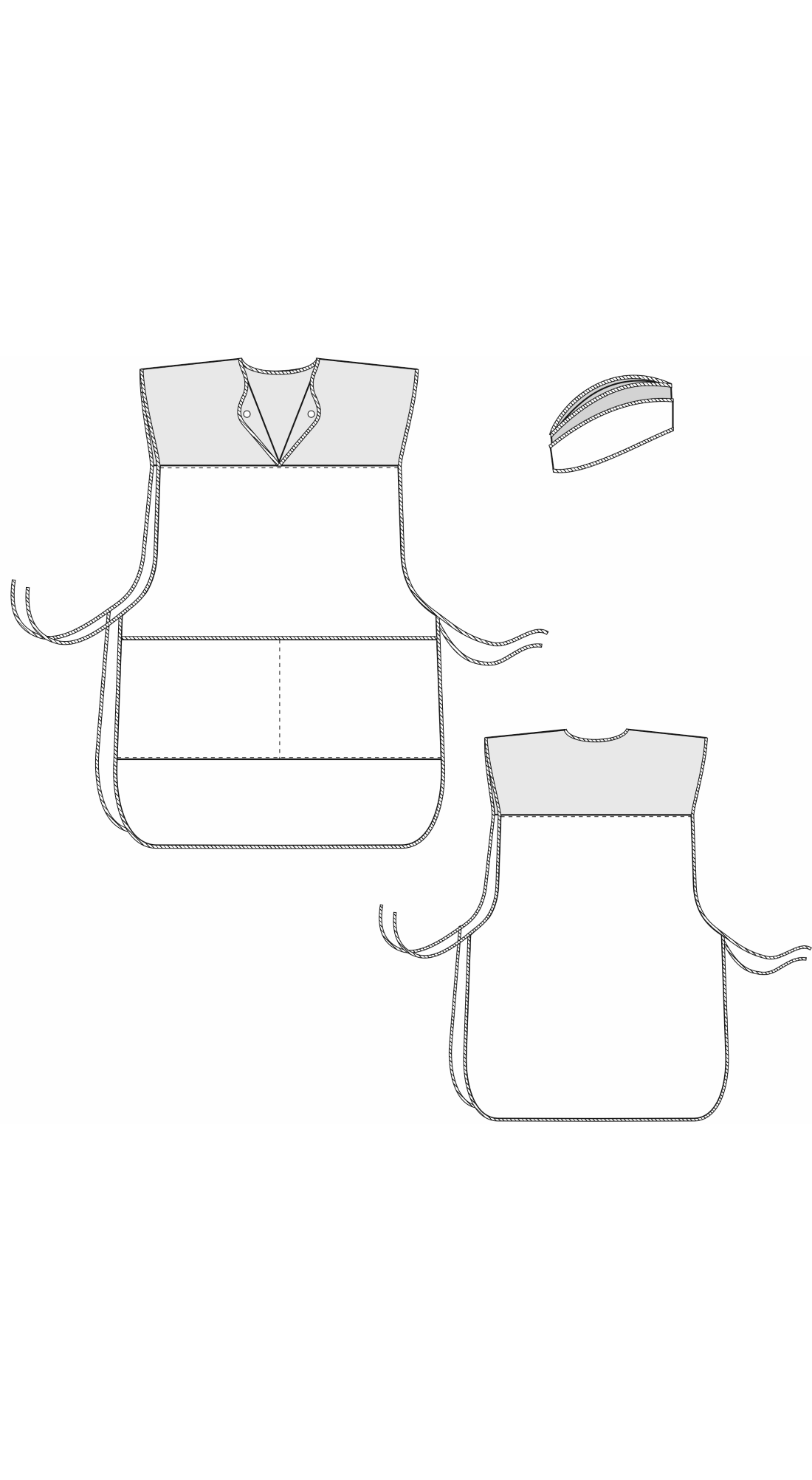 64413 Комплект "Людмила" бордо  Одежда для обслуживающего персонала  размер 56-62 Спецодежда  - Вид №7