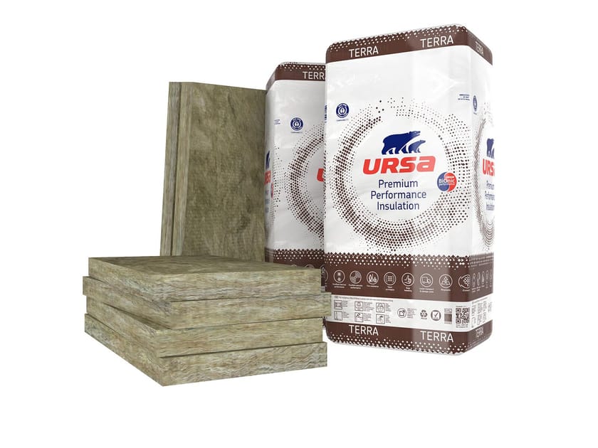 Гидрофобная панель из минеральной ваты для термоакустической изоляции Ursa URSA TERRA ARCH-00109016