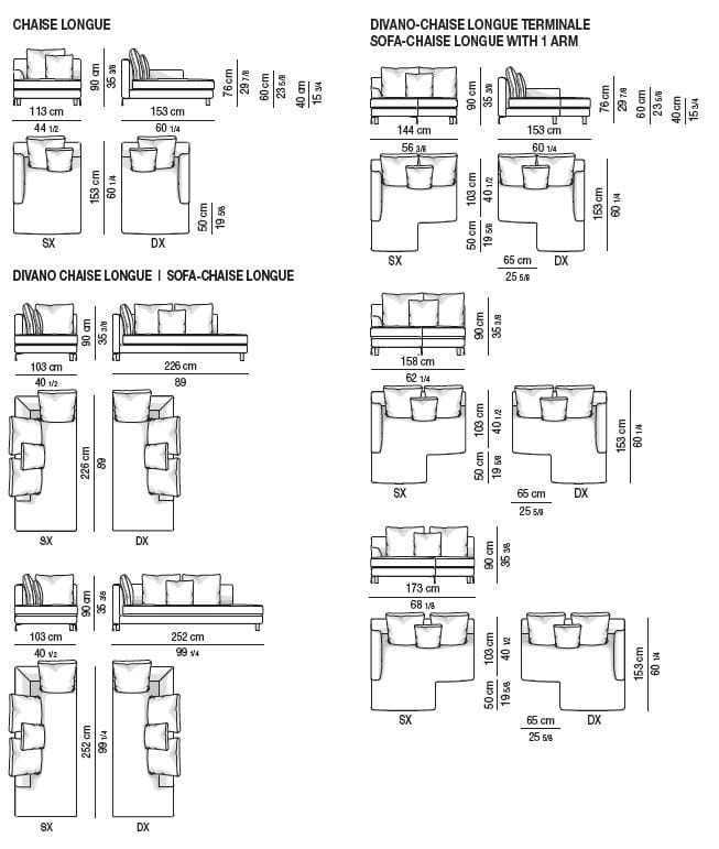 Ткань диван Minotti ALLEN ARCH-00038889 - Вид №10