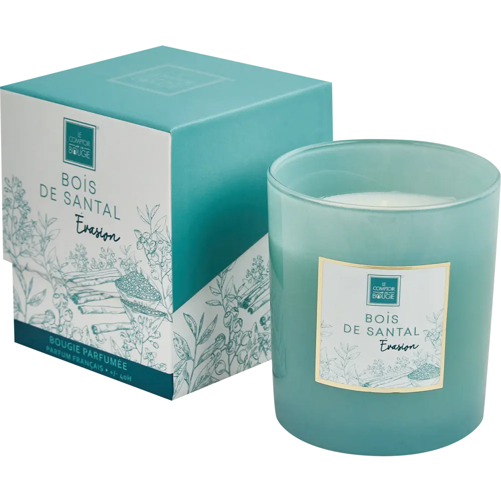 87234117 Свеча ароматизированная Сандаловое дерево голубая 9 см STLM-0816295 Atmosphera  - Вид №4