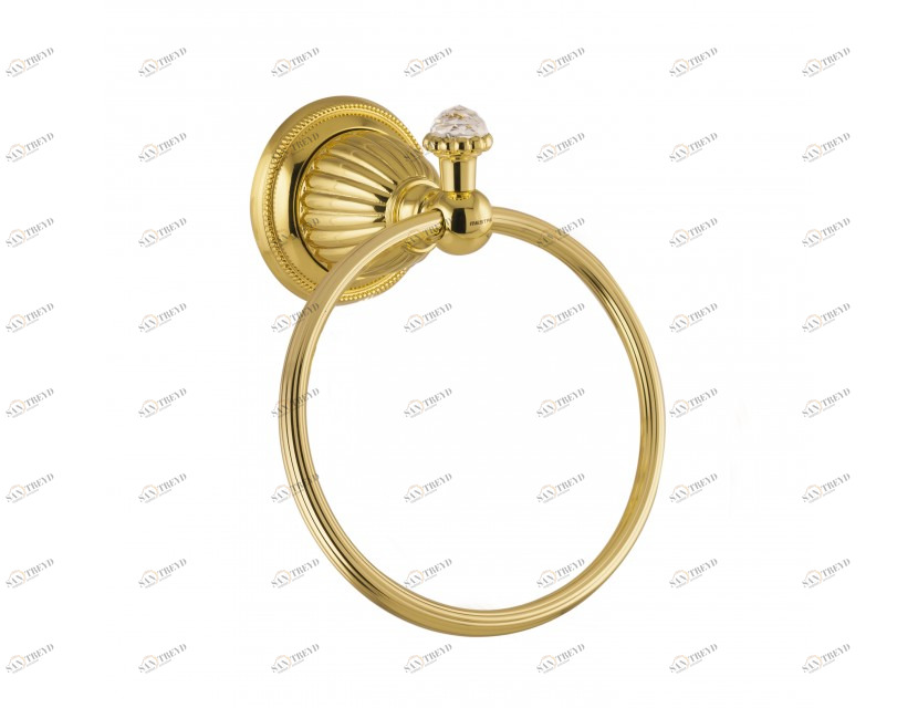 033273.000.30 Кольцо для полотенца 165мм с кристаллами сваровски Античная латунь Mestre Artica