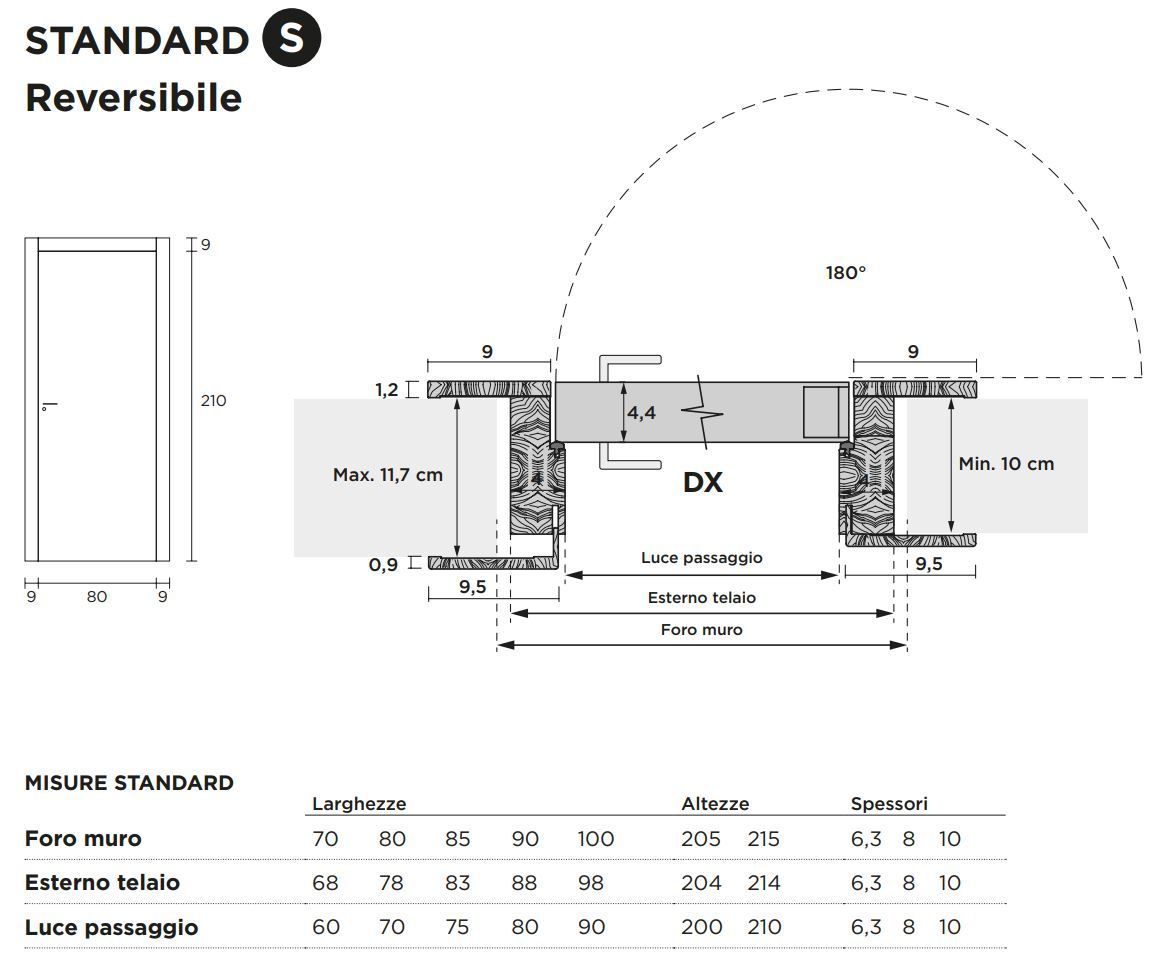 Распашная дверь с выдвижными петлями Venus Design Вера ARCH-00129776 - Вид №6