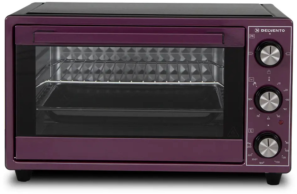 91376797 Электропечь 1500 Вт Delvento D2506 43.5x26.5x38 см цвет фиолетовый STLM-0872846
