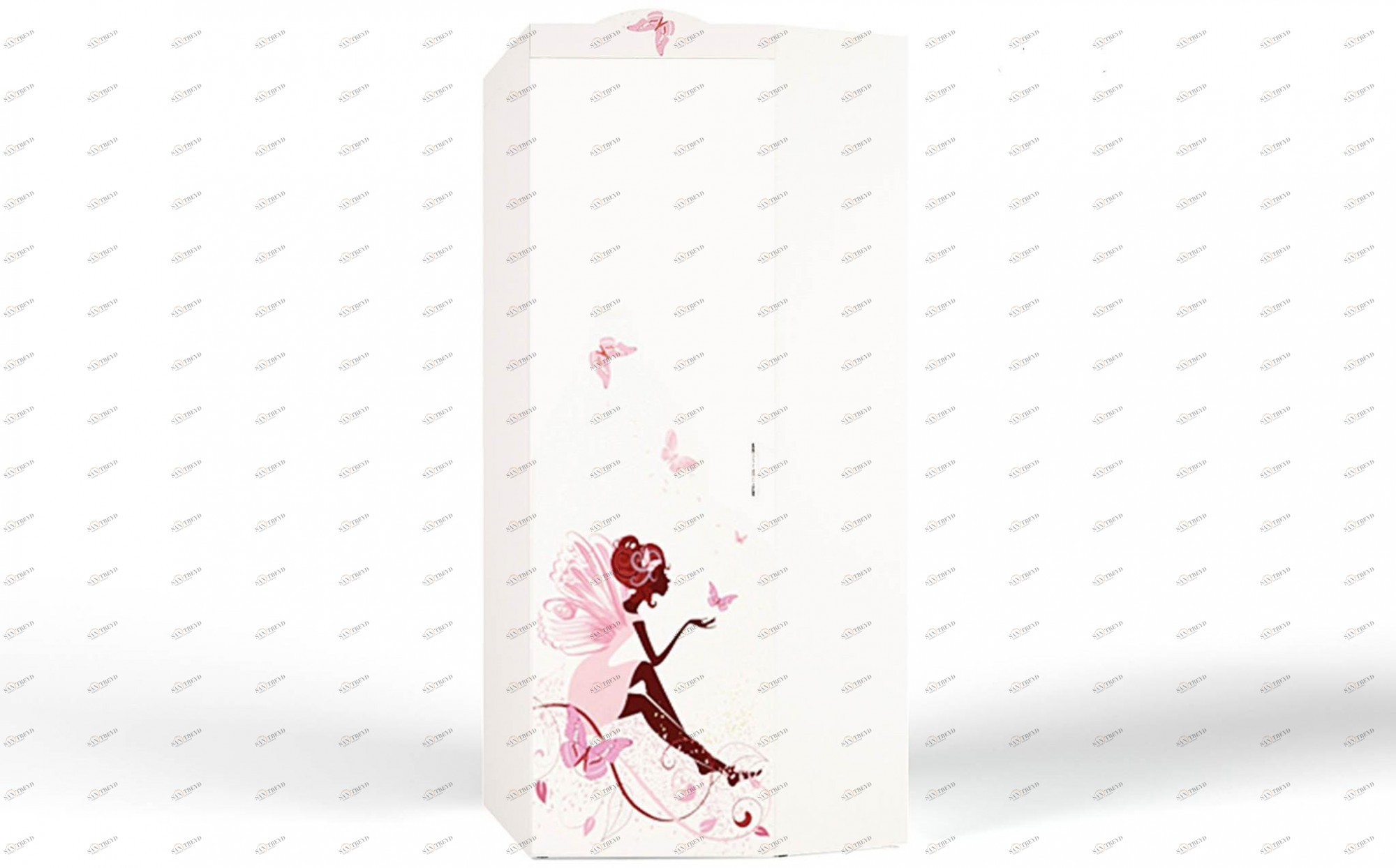 Шкаф угловой ABC-KING Фея без зеркала с девочкой (левый ) и со стразами Сваровски 4631147959690