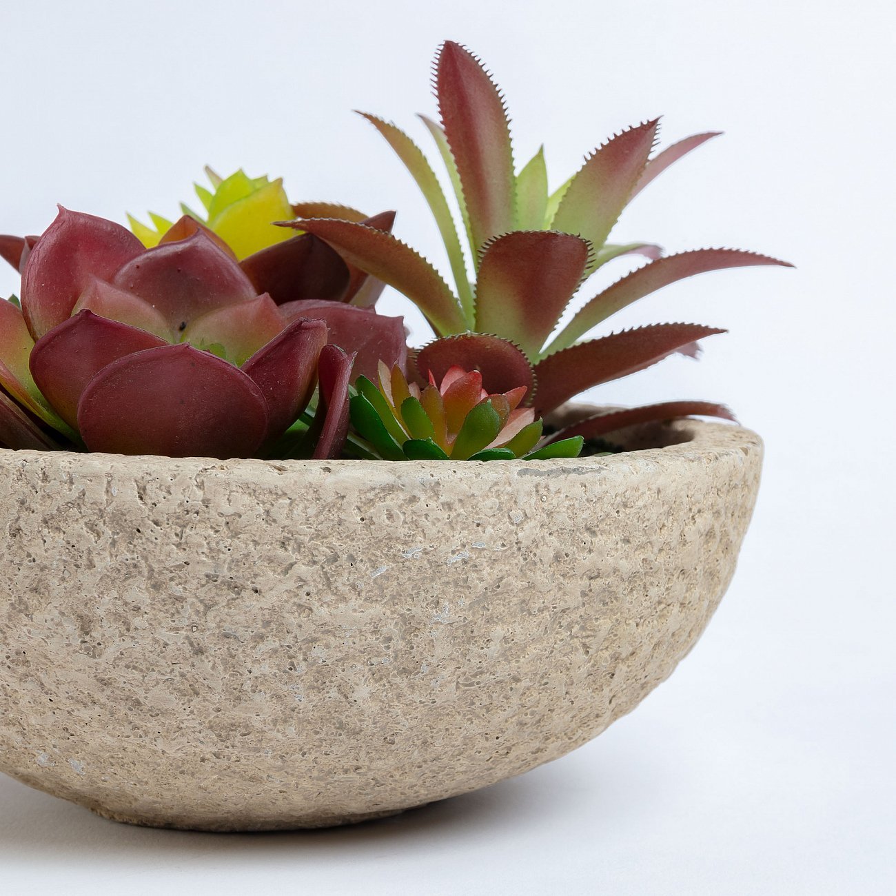 Цветы искусственные разноцветные в горшке "Суккуленты" от La Forma LA FORMA  342240 Натуральный  - Вид №1