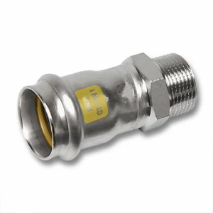 617243G1512 SANHA 17243G пр.-фит. газ, нерж.сталь, ниппель переходной ВПр-НР 15x1/2 мм