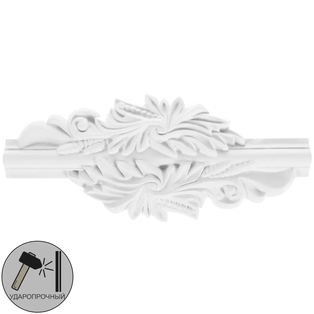 Вставка декоративная полиуретан Decomaster 97012-7 белый 85 мм STLM-2159323