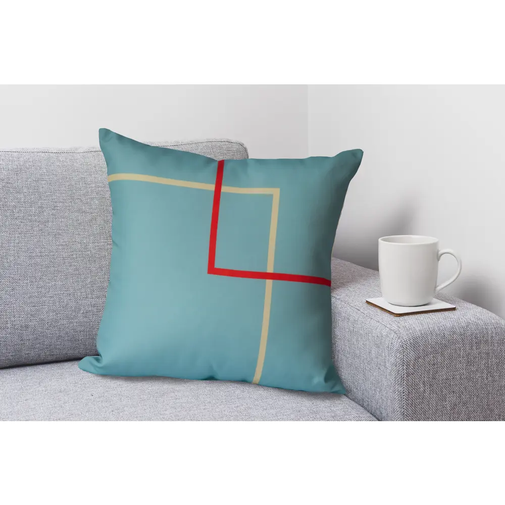 SEASONS Подушка «Линии» 45×45 см — декоративная для дивана и кровати 88947993 STLM-1468116 - Вид №3