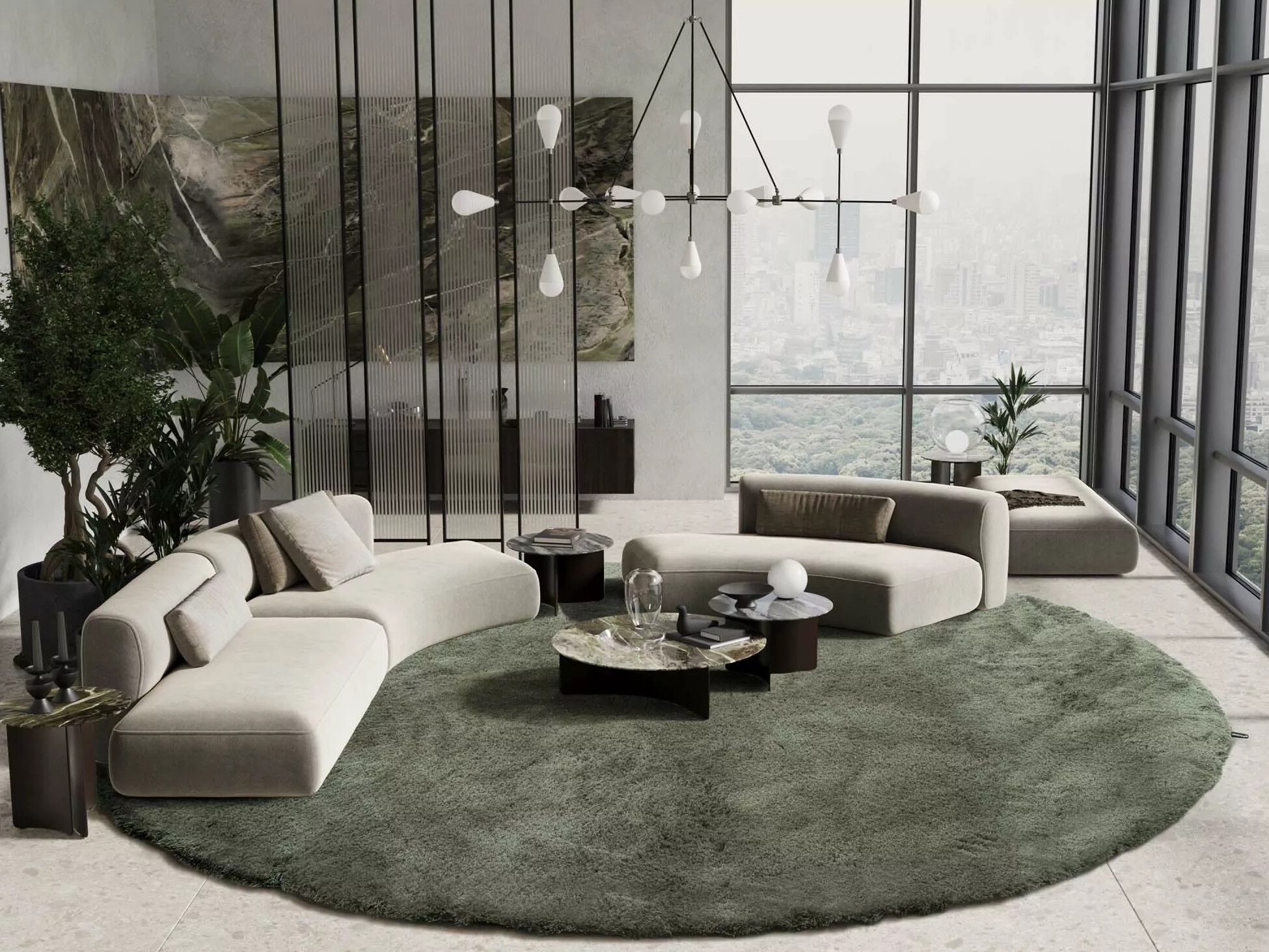 Изготовленный на заказ шерстяной ковер сплошной цвет miinu CODE145 ARCH-00033800 - Вид №2