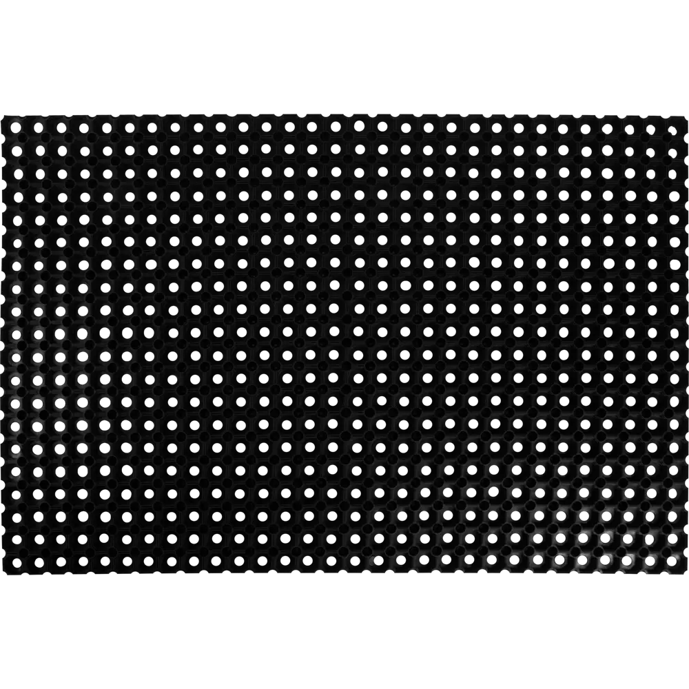 Коврик грязезащитный каучук 80x120 см цвет черный Santreyd STLM-2148738 - Вид №1
